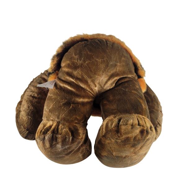 Chosun Caveman Troll Plush 16" Yellow Hair Tiger Print Outfit Stuffed Toy VTG - Picture 3 of 13